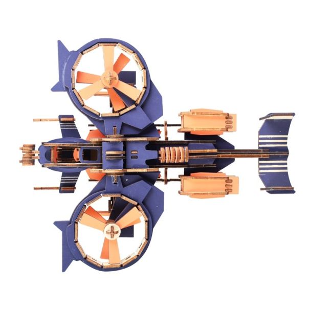 3d drvena slagalica - Gunship letilica - 31