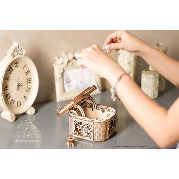 3d eko drvena slagalica puzzle - KUTIJA ZA NAKIT - 191-1