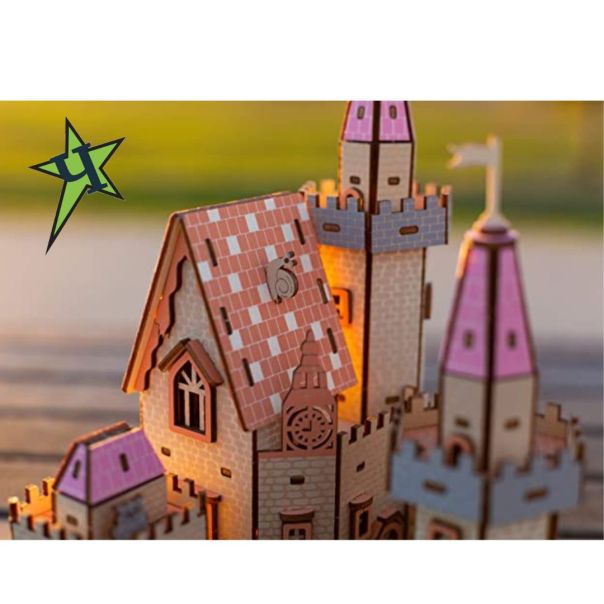 3d drvena puzzle - BAJKOVITI ZAMAK - 113-1-1-1