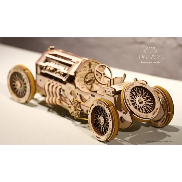 3d drvena mehanička puzzle - U-9 Grand prix - 158-1