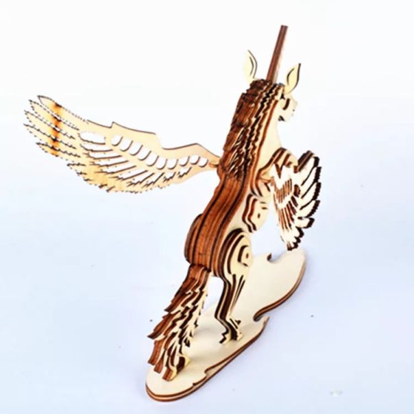 3d drvena slagalica - JEDNOROG - 92-1-1