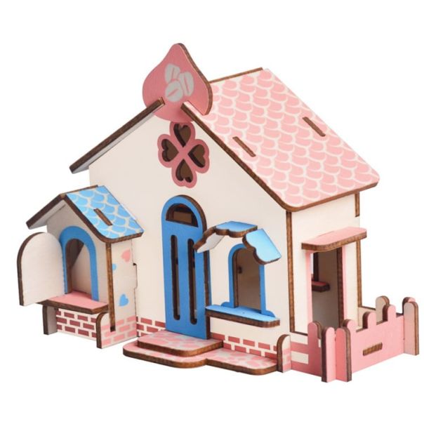 3d drvena slagalica - KUĆA OD ČOKOLADE - 80