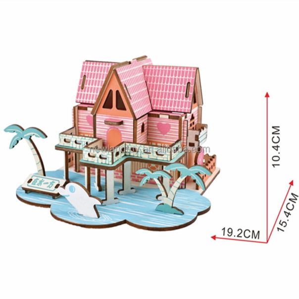 3d drvena puzzle - LETNJA VILA - 101-1-1-1-1-1