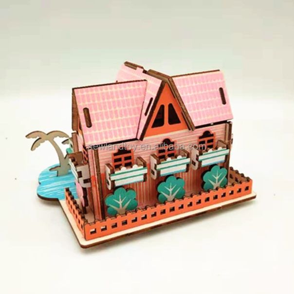 3d drvena puzzle - LETNJA VILA - 101-1-1-1-1-1
