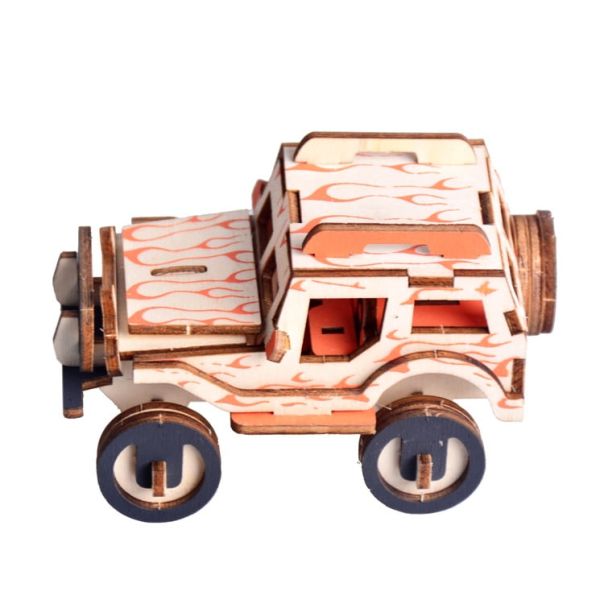 3d drvena puzzle - MALI DŽIP - 70