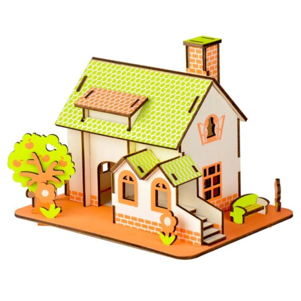 3d eko drvena slagalica - ZELENA BAJKA - 83-1-1