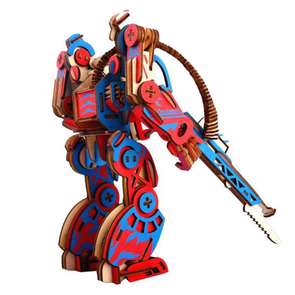 3d drvena slagalica - Robot - 60