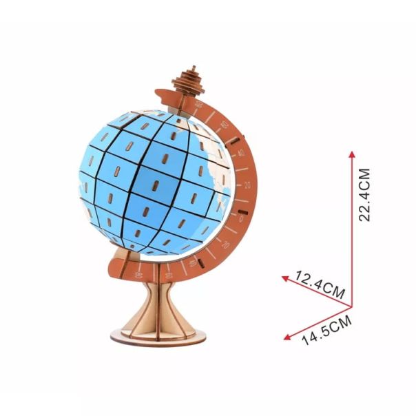 3d drvena puzzle - GLOBUS - 104-1-1-1-1