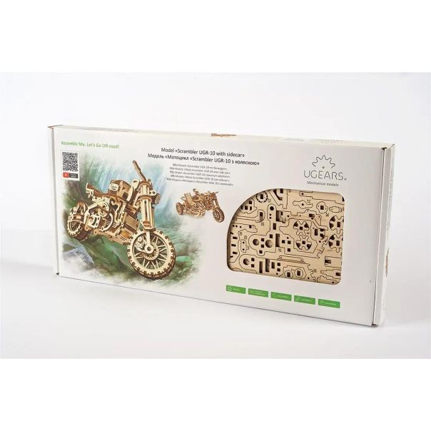 3d drvena puzzle - MOTOR SCRAMBLER UGR -10 - 175-1