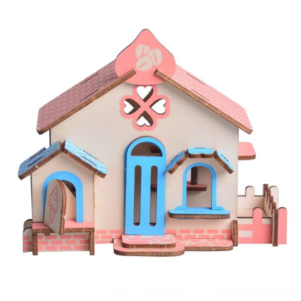 3d drvena slagalica - KUĆA OD ČOKOLADE - 80