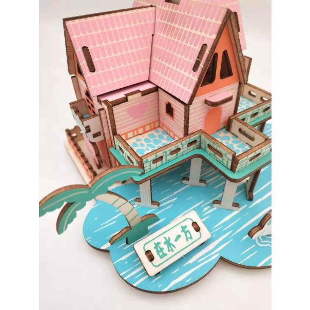 3d drvena puzzle - LETNJA VILA - 101-1-1-1-1-1