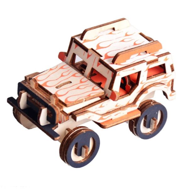 3d drvena puzzle - MALI DŽIP - 70