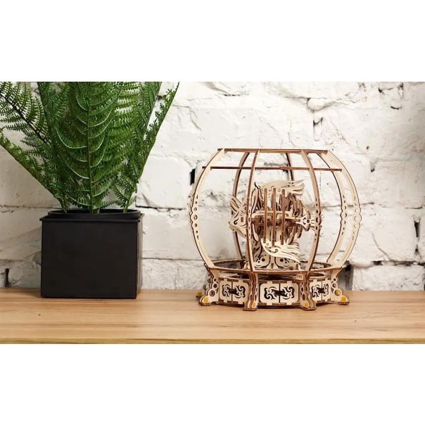 3d drvena eko puzzle - MEHANIČKI AKVARIUM - 188-1-1