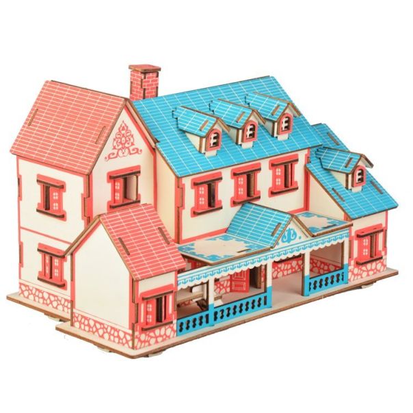 3d drvena eko puzzle - NARAT VILA - 87-1-1-1