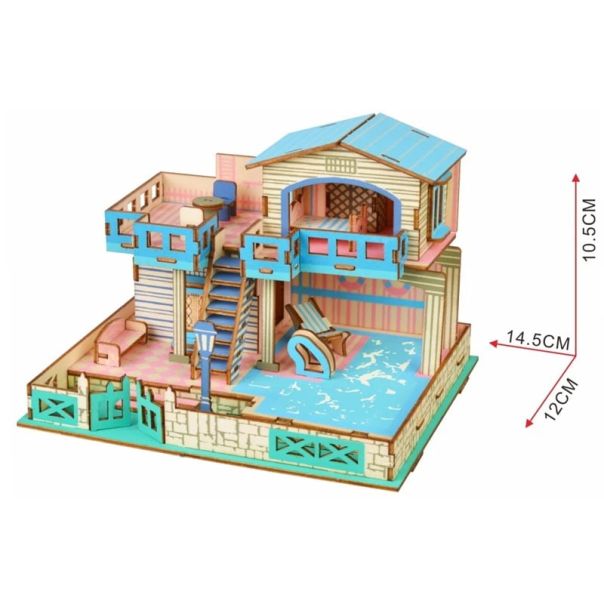 3d drvena eko slagalica - VILA FANTASTIC - 89-1