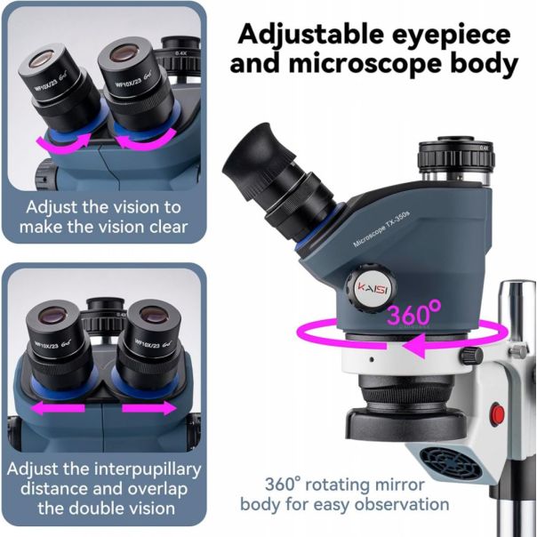 Mikroskop KAISI TX-350splus plavi - 222395