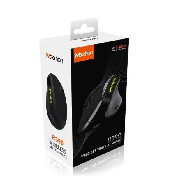 MEETION R390 ERGONOMSKI BEŽIČNI VERTIKALNI Miš USB-C, 3200 dpi - EP3253440