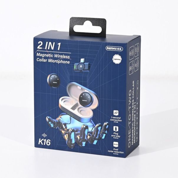 Wireless mikrofon REMAX Lavalier K16 2u1 lightning - EP3319961