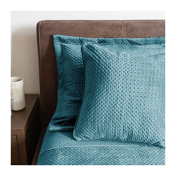 DEKOR DOM Dekorativna jastučnica VELLUTO ULTRASONIC 45x45 - Petrol - EP2880024