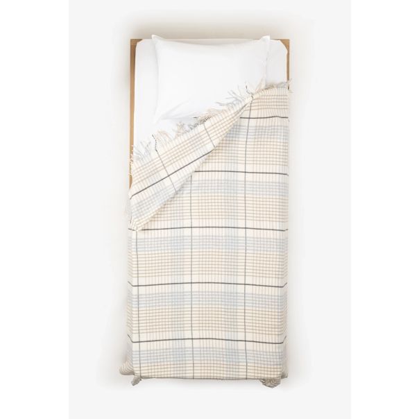 STEFAN Ćebe sa resama 150x200cm, siva - 4000149-1