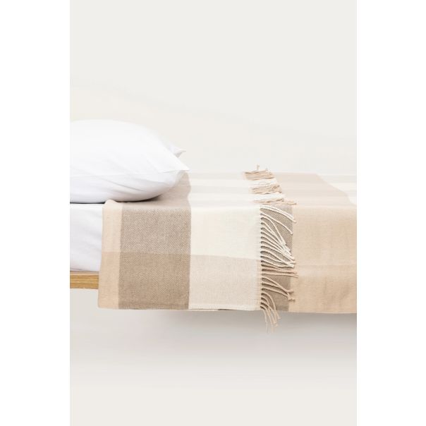 STEFAN Ćebe sa resama 150x200cm, braon - 4000149