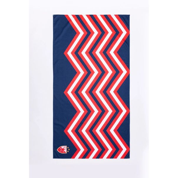 CRVENA ZVEZDA Plažni peškir 70x140cm teget kriva - 4000158-3