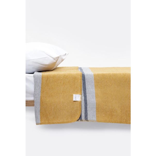 STEFAN Ćebe 200x220cm Siena, siva/oker - 4000177-9