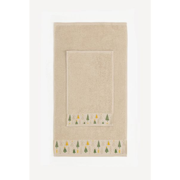 STEFAN Set peškira 30x50/50x90cm Jelka, krem - 4000209 – pesak