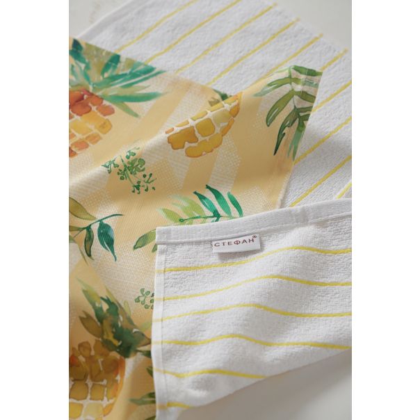 STEFAN Set kuhinjska krpa 40x60cm i peškir 40x60cm Ananas - EP3085458