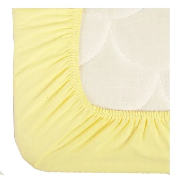 STEFAN Čaršav sa lastišem žersej 90x200x30cm, žuta - EP2952202