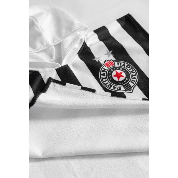PARTIZAN Pončo 60x60cm Pruge, crna/bela - EP3093287