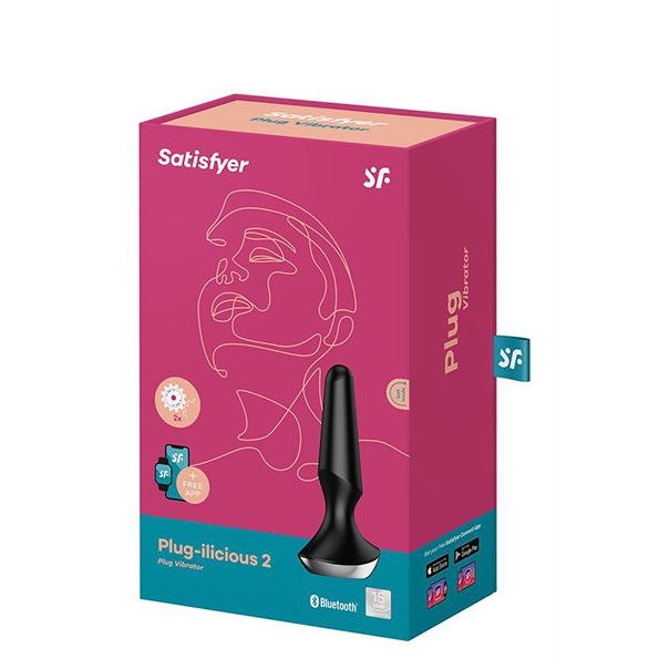 Analni vibrator aplikacija Satisfyer Plug-ilicious 2 Connect App black - 4003283