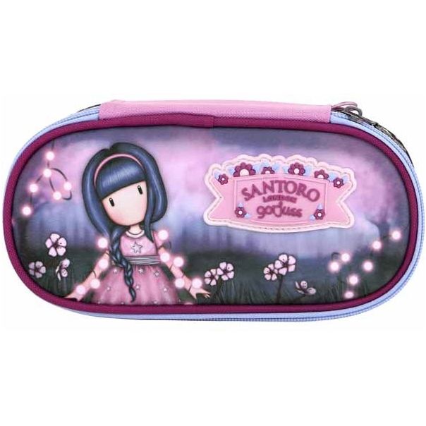 SANTORO GORJUSS Ovalna pernica 1 zip Fairy Dusk 384GJ33 - 20926-1
