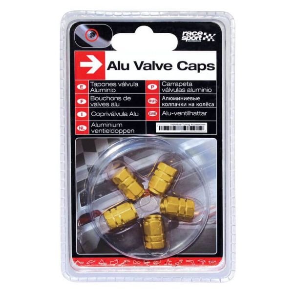 SUMEX Kapice ventila  aluminijumske zlatne set 5kom - 4006950