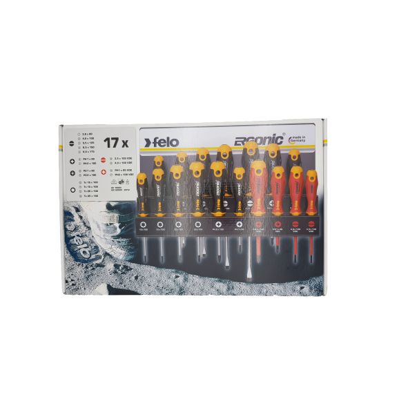 Felo Set šrafcigera Ergonic sa VDE šrafcigerima SL/PH/PZ/TX 40091743 17 kom - 40091743