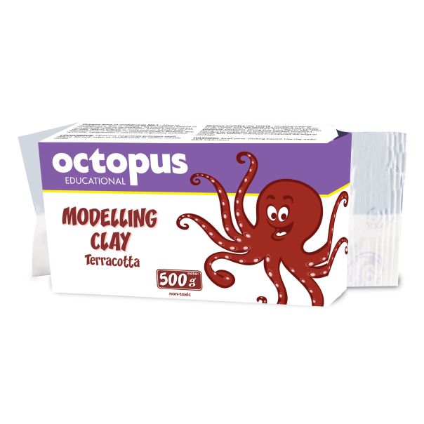 OCTOPUS Masa za modelovanje terakota 500g  unl-1982 - 40098