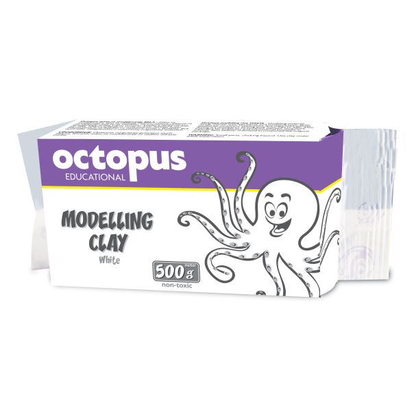 OCTOPUS Masa za modelovanje bela 500g  unl-1983 - 40099