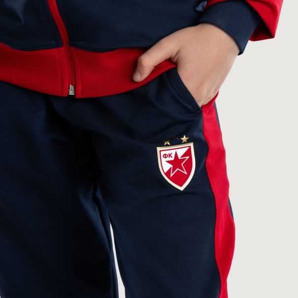 FK CRVENA ZVEZDA dečija trenerka donji deo teget - crvena - 401-25-4