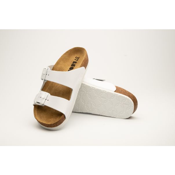 LEON Ženska papuča Anna- bela - 4010-BE