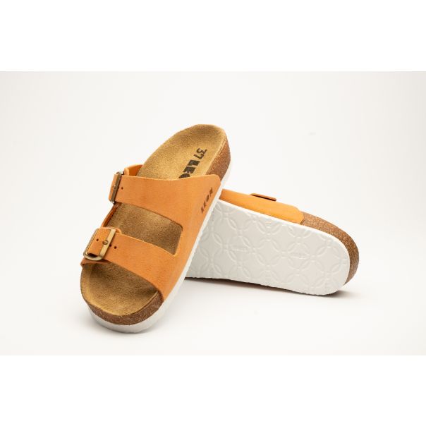 LEON Ženska papuča Anna- narandžasta - 4010-NR