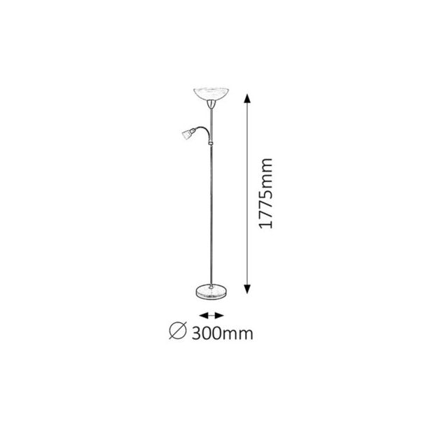 Rabalux Podne lampe Pearl classic E27 G45 1x MAX 60 + E14 1x MAX 40W bronzana (4019) - 4019