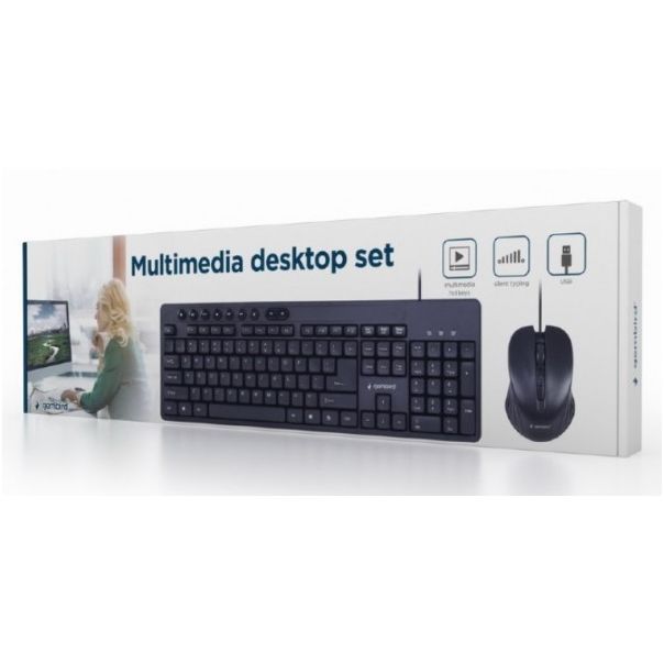 GEMBIRD Multimedia set miš + tastatura KBS-UM-04, crna - 39885