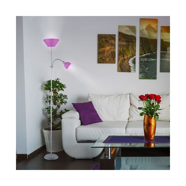 Rabalux Podne lampe Action E27 1x MAX 100 + E14 1x MAX 25W srebrna (4020) - 4020