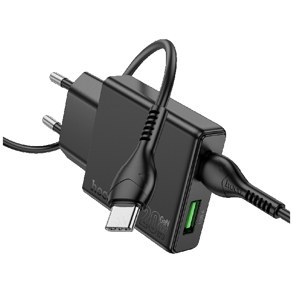 hoco. Punjač kućni N38 brzi, PD20W + QC3.0 Dual Port, Delgado type C - 40205