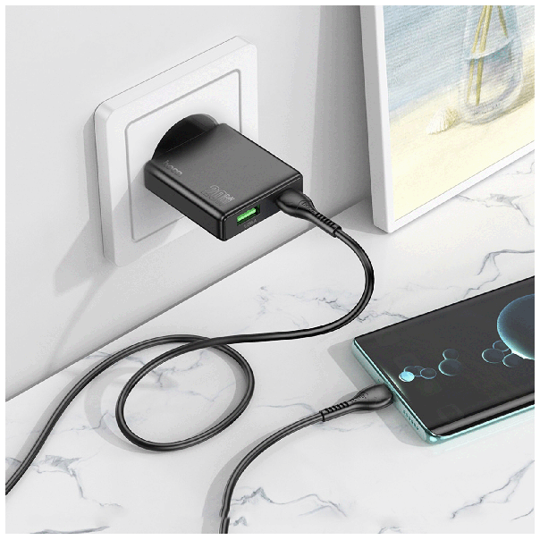 hoco. Punjač kućni N38 brzi, PD20W + QC3.0 Dual Port, Delgado type C - 40205