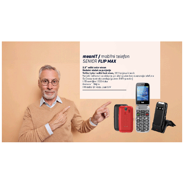 MEANIT SENIOR FLIP MAX, crna - 40304