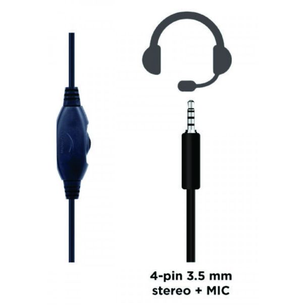 GEMBIRD GHS-05-R Stereo gejmerske slusalice sa mikrofonom - 40026