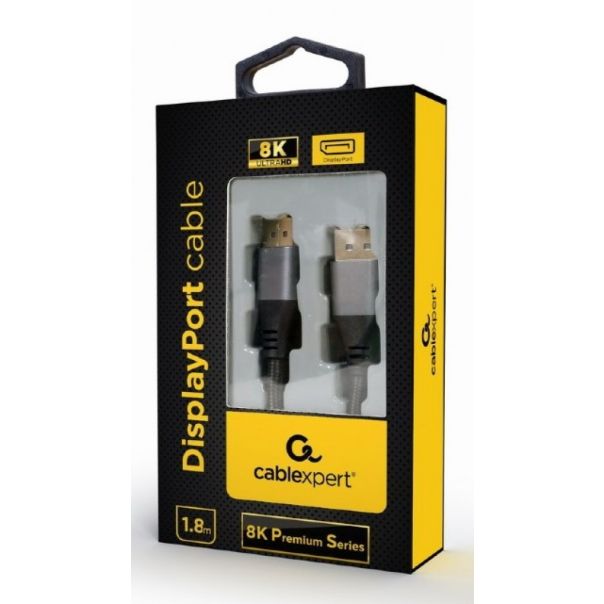 GEMBIRD CC-DP8K-6 DisplayPort na DisplayPort digital interface kabl 8K, v1.4, 7680x4320 at 60Hz 1,8m - 103963