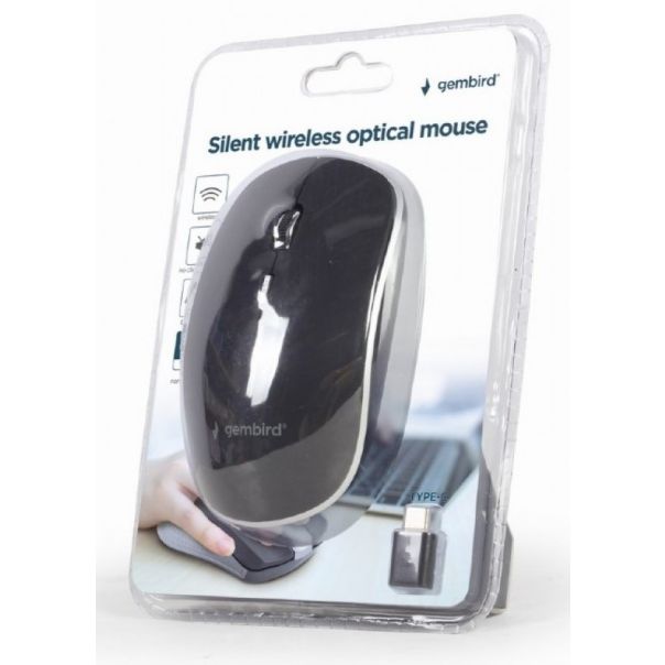 GEMBIRD MUSW-4BSC-01 Type-C Necujni bezicni mis 2,4GHz opticki USB - 40029