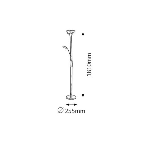 Rabalux Podne lampe Beta R7S 1x MAX 230 + G9 1x MAX 40W bronzana (4076) - 4076
